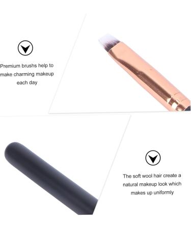 Housoutil Makeup Makeup Cosmetics Brush Angled Brow Brush Eyeshadow Brush Cosmetics for Angled Blush Brush Nylon Cosmetics Brush Beauty Kit Flame Brush Make up Wooden Travel - Buy Online on GoSupps.com