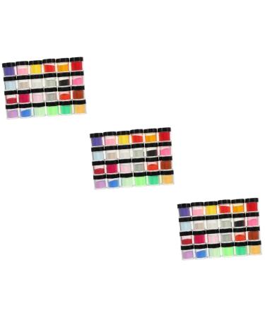 Healeved 72 Boxes Nail Crystal Powder Nail Decoration Powder Nail Art Supplies Carving Powder Nail Powder