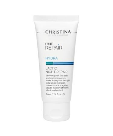-CHRISTINA- Line Repair Hydra Night Cream with Lactic Acid | Nighttime Bliss for Skin Alignment & Rejuvenation | Elasticity Boosting Wrinkle Reducing Night Face Cream 60ml