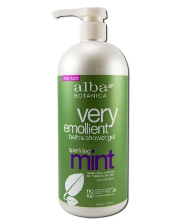 Alba Sparkling Mint Body Bath and Shower Gel 32 Ounce - 3 per case.