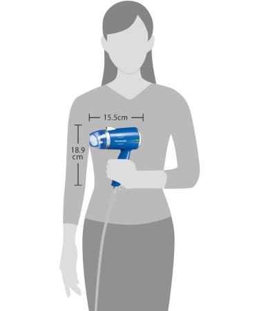 Panasonic Negative-Ion ZIGZAG IONITY Hair Dryer EH5206P-A Blue | AC100-120V 200-240V (Japan Model) (japan import) by Panasonic - Buy Online on GoSupps.com