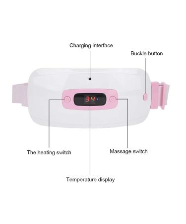 NSXAYIWE Menstrual Heating Pillow 3-Speed Vibration & Electric Waist Belt | Portable Pain Relief for Women - Buy Online on GoSupps.com