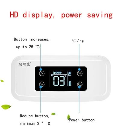 15H Portable Insulin Cooler 2-8 Intelligent Constant Temperature Mini Drug Refrigerator USB Charge LED Display Drug Reefer Travel Case with Bag - Buy Online on GoSupps.com