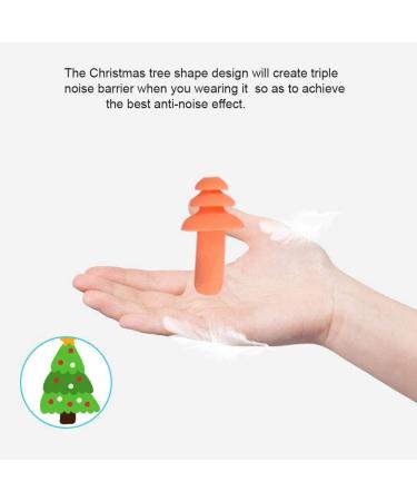 10 Pair Silicone Earplugs for Sleeping - Noise Cancelling Tree Shape Reusable Ear Plugs | Best for Peaceful Sleep - Buy Online on GoSupps.com