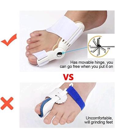 DUORUI 2 PCS Bunion Corrector Kit - Toe Separators, Pads & Splitters for Women and Men - Big Toe Straightener - White - Buy Online on GoSupps.com
