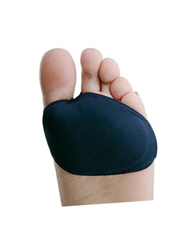 Didiseaon 1 Pair 2 Forefoot Padding Hammer Forefoot Half Pads Metatarsal Pads Honeycomb Foot Pads Foot Care Pads Black M