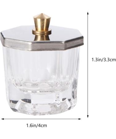 Minkissy 2Pcs Acrylic Nail Glass Bowl Set | Clear Dappen Dish for Nail Art | Manicure & Acrylic Powder Cup - Buy Online on GoSupps.com