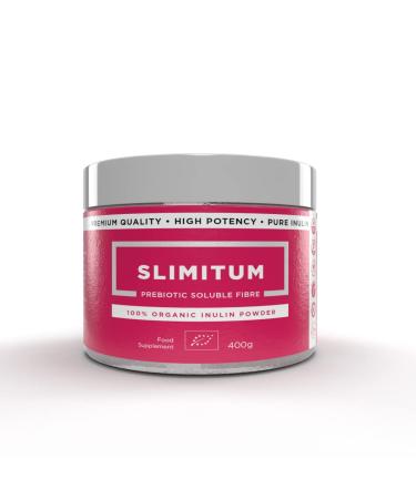 SLIMITUM Organic Inulin Powder (Agave) 100% Pure Help Weight Loss Premium Quality Prebiotic Natural Fibre Intestinal Support for Healthy Gut and Colon 400g-(14 Ounce)