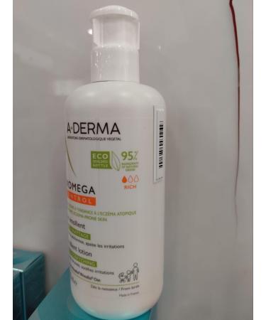 A-derma Exomega - Face&body Lotion 400ml -Dry Skin Treatment Beauty Skin - Buy Online on GoSupps.com