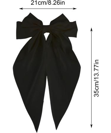 Hair Bow Clips for Women - Silk Satin Women's Hair Ribbon Bows Metal Clips Hair Bow Bowknot Aesthetic Hair Pins Hair Ribbon Ponytail Holder Accessories for Women Girls Hixip - Buy Online on GoSupps.com