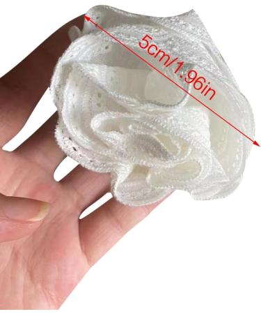 hgnxa Girls Flower Hair Clip Sweet Handmade Cute Hair Duckbill Clip Headwear Hair Accessories for Women Girls White - Buy Online on GoSupps.com