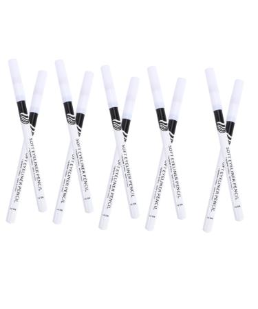 Lot de 24 Crayons Eyeliner Blanc Naturel Mat 12 Cm Longue Tenue Imperm able pour Femme Maquillage Yeux Professionnels Cosm tiques Usage Quotidien