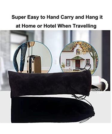 Flat Iron Case - Soft Cotton Sleeves & Travel Pouch for Hair Tools (2Pcs Black) | International Shipping Available - Buy Online on GoSupps.com