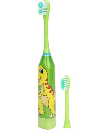 Children's Electric Toothbrush - Fun Cartoon Pattern Green | Oral Care for Kids - Battery Operated (AA Not Included) - Buy Online on GoSupps.com