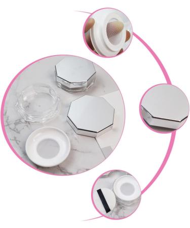 LIFKOME Loose Powder Holder 2 Sets Octagonal Loose Powder Box Baby Holder Powder Puff Loose Powder Cases Cosmetic Rack Portable - Buy Online on GoSupps.com