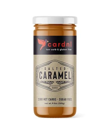 cardnl Sugar-Free Keto Caramel Sauce 9.5 Ounces  Low Carb and Sugar Free, Keto Dessert Sauce, Keto Ice Cream Topping (Salted Caramel)