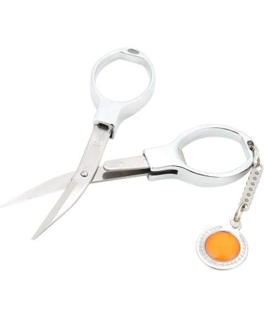 Bonbela Stainless Steel Pocket Travel Folding Scissors Key Chain Fishing Scissor Thread Cutter - Buy Online on GoSupps.com