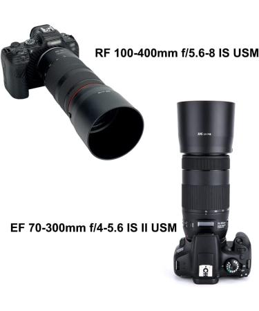 JJC ET-74B Bayonet Lens Hood for Canon RF 100-400mm & EF 70-300mm Lenses, Replaces Canon ET-74B OEM Hood - Buy Online on GoSupps.com