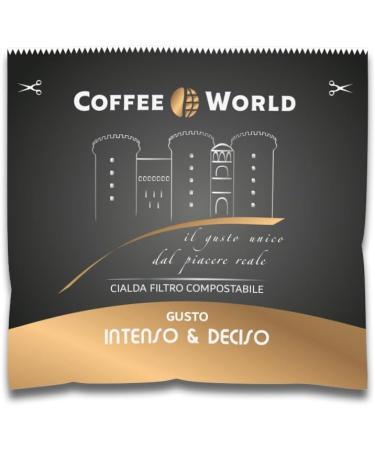 Coffee World Pack of 150 COFFEE WORLD coffee pods intense and decisive taste Compostable paper filter waffle ESE44 format 7.5g Sustainable - Buy Online on GoSupps.com