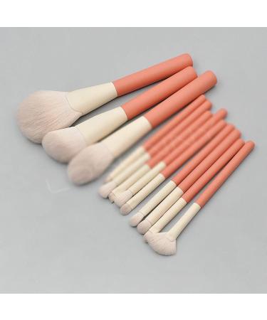 12 Piece Wood Handle Makeup Brush Set - Perfect for Concealer Eye Shadow Blush & Powder | International Shipping Available - Buy Online on GoSupps.com