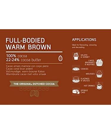 Van Houten - Full-Bodied Warm Brown Cocoa Powder (22-24% cocoa butter) 1kg - Buy Online on GoSupps.com