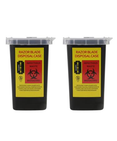 Healeved 2pcs Shaving Recycling Bin Dispenser Barbershop Accessories