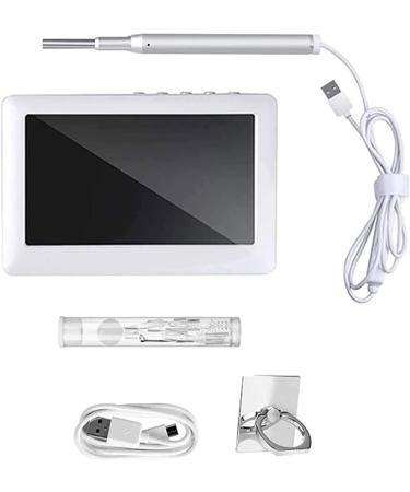 SMSOM Ear Wax Removal Tool HD Ear Wax Remover Otoscope with 6 LED Lights Endoscope Ear Pick 4.3 Inches Screen Earwax Removal Tools for Kids Adults White - Buy Online on GoSupps.com