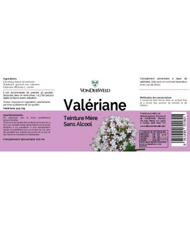 Vonderweid - Valerian Mother Tincture Alcohol-Free | Valerian Total Extract | Valerian Relaxation | Ultrasonic Extraction | 100ml - Buy Online on GoSupps.com