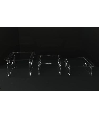 Clear 1/4" Acrylic Skimmer Stand 8x8x3