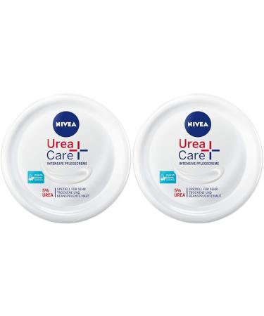 Nivea urea + care intensive care cream (300 ml) moisture cream maintains and calms dry & stressed skin urea cream donates valuable moisture (pack with 2) 300 ml (2 pack)