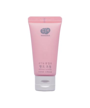 Whamisa Organic Flowers Hand Cream |Fermented hand cream |Multi -award -winning Korean natural cosmetics |Moisturizing and nourishing hand cream |Anti aging k-beauty 30ml