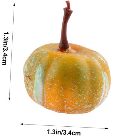 LIFKICH 20pcs Simulated Mini Pumpkin Artificial Pumpkin Decoration Halloween Pumpkin Decoration Artificial Harvest Decoration Giraffe Decor Pumpkins Model Photo Props Manual Decorate Foam As Shown 2.2X3.4CM - Buy Online on GoSupps.com