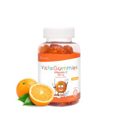 Dr. T VictaGummies Vitamin C Gummies - Immune Support for Kids Naturally Orange Flavored Vegan Pectin-Based Daily Vitamin C Supplement for Children s Immunity 60 Chewy Gummies (1 Pack)
