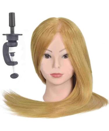 ZHJING Fashion Training Head Makeup Disc Hair Styling Braiding Teaching Dummy Head Salon Practice Headform Hairdressing Haircut