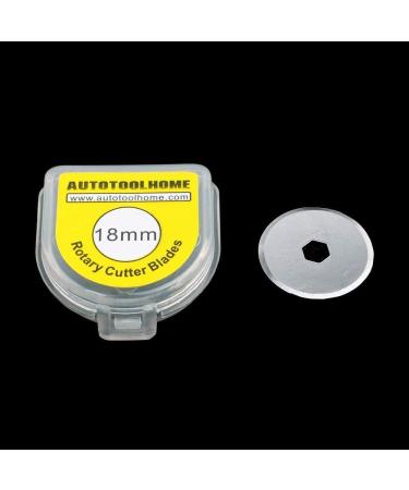 AUTOTOOLHOME 18mm Rotary Cutter Blades - 10 Pack Replacement Blades for Fabric, Paper, Quilting, Scrapbooking, Sewing, and Patchwork - Buy Online on GoSupps.com