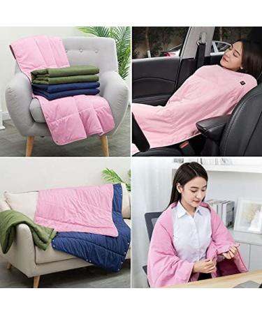 Portable Electric USB Heating Cushion - 3 Heating Levels Multifunctional Use at Home Office & Car - Pink 140x80 cm - Buy Online on GoSupps.com