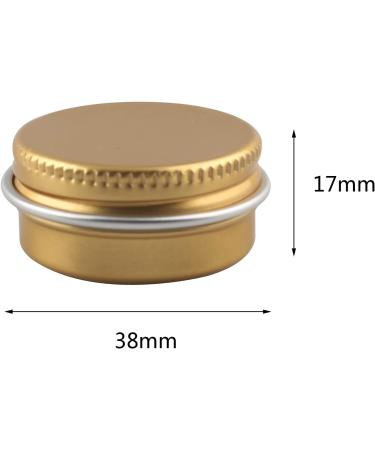 Zeoabsy 24 Pieces 10ml Gold Aluminum Empty Doses - Screw Lid Round Tins for Cosmetics Candles & Ointments - Includes 6 Spatulas - Buy Online on GoSupps.com