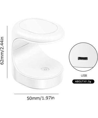 CurCKuad Mini Nail Dryer Lamp - Portable USB LED Nail Curing Light for Gel Polish & Nail Art - Buy Online on GoSupps.com