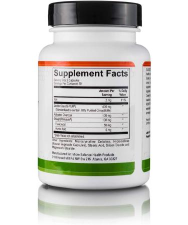 Micro Balance Bio-Active Binder for Gut Health - Charcoal, Zeolite, Fulvic & Humic Acids - Toxin & Biofilm Removal - Reduce Bloating & Gas - Buy Online on GoSupps.com