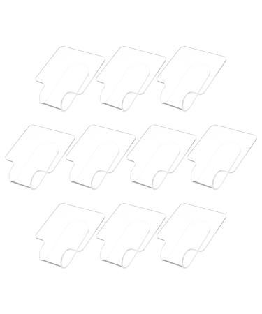 Happyyami Lot de 10 palettes de maquillage transparentes en acrylique pour nail art pour fards paupi res pour femmes