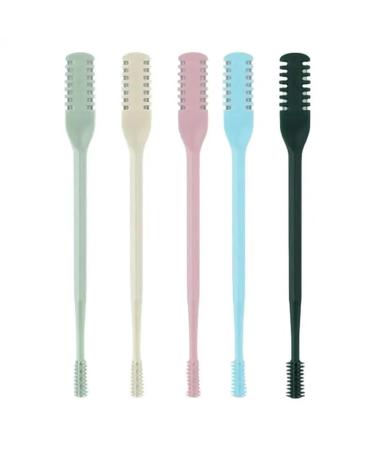 2024 New Double Sided Nose Hair Knife Double Sided Nose Hair Knife with Ear Picker Manual Double Sided Nose Hair Knife Double Sided Nose Hair Cleaner Portable Manual Nostril Hair Removal