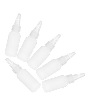 Operitacx Flacons Souples 30 ML en Plastique Transparent 6 Pcs pour Application Pr cise De Colle Petits Flacons Doseurs Industriels pour Loisirs Cr atifs Et Bricolage Adulte Usage Domestique