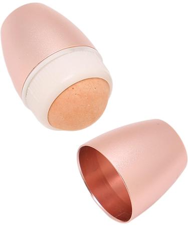 Oil Absorbing Volcanic Face Roller Pink Cute Oil Control Stone Facial Roller for Skin Massage Easy Using Facial Roller for Oily and Acne Prone Skin Mini Portable Facial Beauty Tool for Travel - Buy Online on GoSupps.com