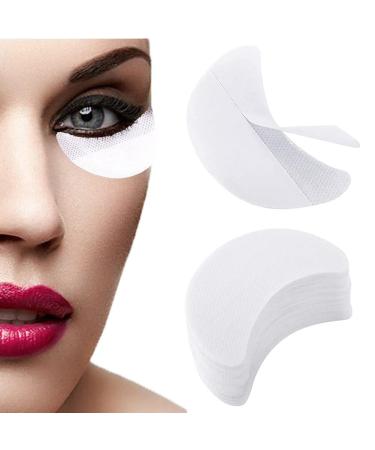 VOWAVO Eyeshadow Shields  100PCS Eyeliner Stencils Makeup Tape Lash Tape for Eyelash Extensions  Perming  Tinting  Lip Makeup - Lint Free Eyeshadow Tape  White  3.3   1.9''