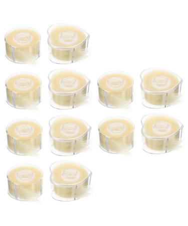 Beavorty 12 Rolls Double Eyelid Stickers Double Eyelid Tape Makeup Eyelid Tape Eye Shaping Makeup Supplies 1 count (Pack of 1) Light Yellowx3pcs