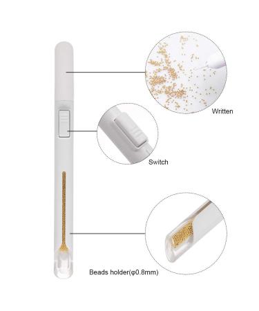 Zroven Nail Steel Beads Picking Dotting Pen | Nail Art Tool for Caviar Manicure | High-Quality Painting Bullion Pen - Buy Internationally - Buy Online on GoSupps.com