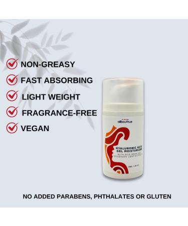 Hyaluronic Acid Gel Moisturizer - Lightweight Hydrating Gel for Dry Skin | 1.7 oz | Best International Shipping - Buy Online on GoSupps.com