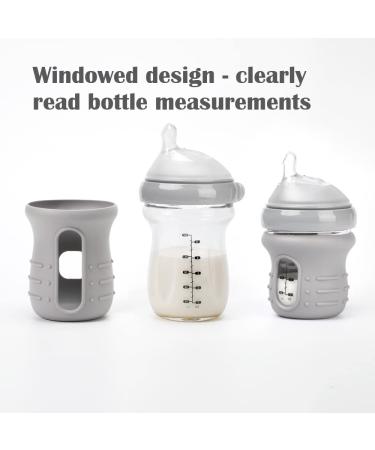 Haakaa Glass Baby Bottle Sleeve - 6oz Non-Slip Silicone Cover (1pk) - Medium Size - Buy Online on GoSupps.com