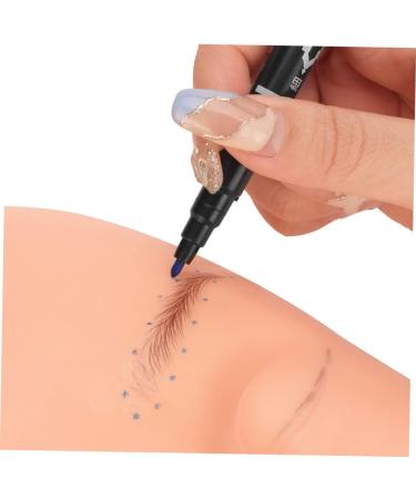 WOONEKY 6pcs Eyebrow Pen Eyebrow Tattoos Pen Pen Tool Surgery Pen Pen Plastic 13.9x1.8cm Blue - Buy Online on GoSupps.com