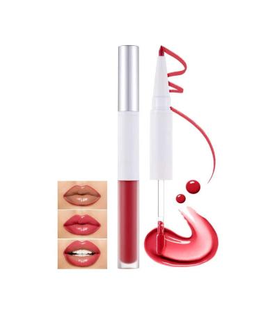 U-Shinein 2-in-1 lip pencil and gloss waterproof long-lasting with nourishing color for precise defined lines and all-day wear shimmering mauve blush